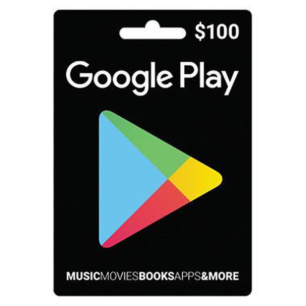 【MK】美國 Google Play Gift Card $100 禮物卡 禮品卡 儲值卡 (台灣無法儲值使用)