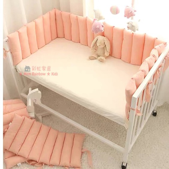 韓式水洗棉 舒適親膚 嬰兒防撞床圍欄床圍 (圓床 橢圓床 stokke 嬰兒造型床圍 LEANDER)
