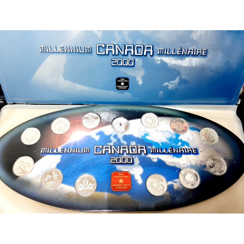 🎈✨誠信販售™✨加拿大 2000年 千囍年 限定 紀念幣 2000 CANADA MILLENNIUM 收藏 古董 老物