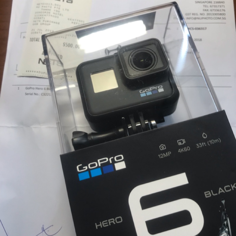 Gopro Hero 6 Black 有實體收據 水貨 新加坡店面貨 蝦皮購物
