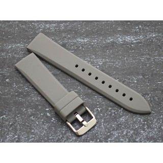 18mm~設計師款紳士錶適用優雅風格高質感平面無紋矽膠錶帶~簡約款式最適配