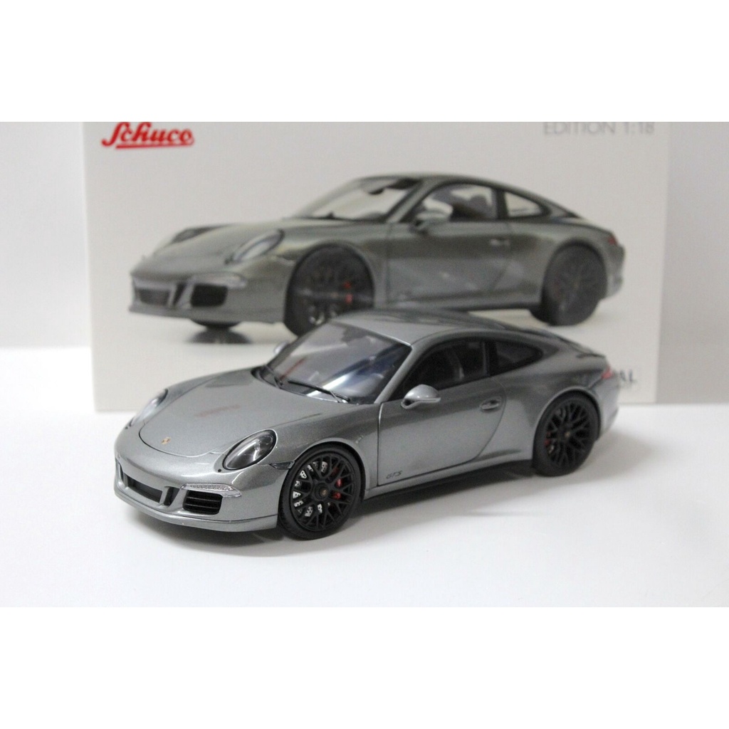 【棉棉商店2022】Schuco 1:18 Porsche  911 Carrera GTS 保時捷性能跑車灰色