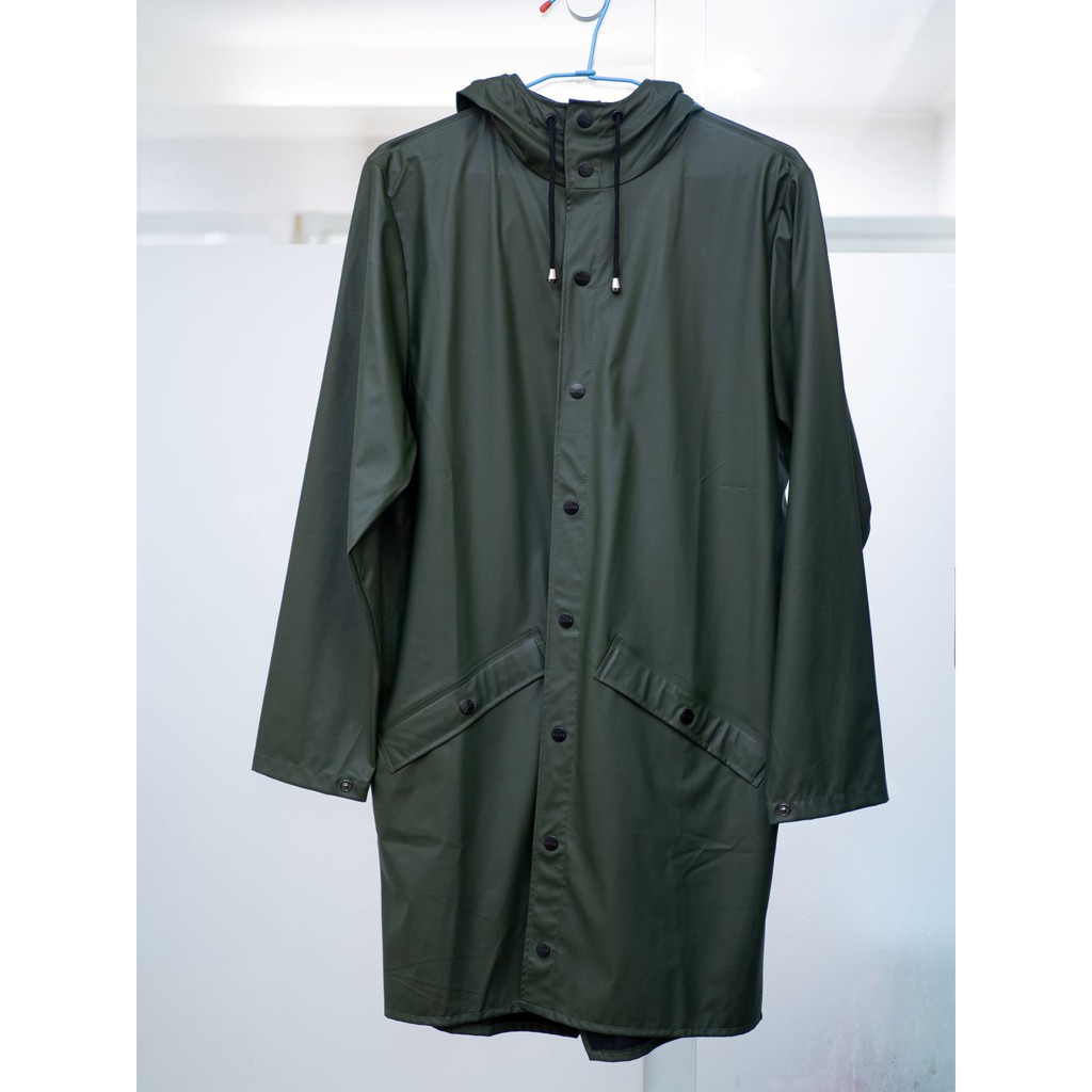 [8成新 plain-me]丹麥RAINS長版雨衣外套