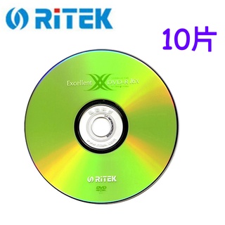 【錸德】X系列 16X DVD-R 4.7GB 空白燒錄光碟片10片裝 原廠正貨