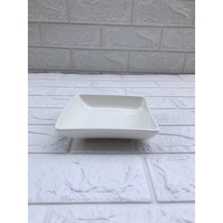 鍋碗瓢盆小舖-大同磁器大同強化瓷器5吋斜邊深方盤 P2353