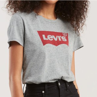 Levi's T恤 短袖 短T 純棉 女版 LOGO款 T恤 短袖 短T-Shirt 圓領 L17369 灰色(現貨)