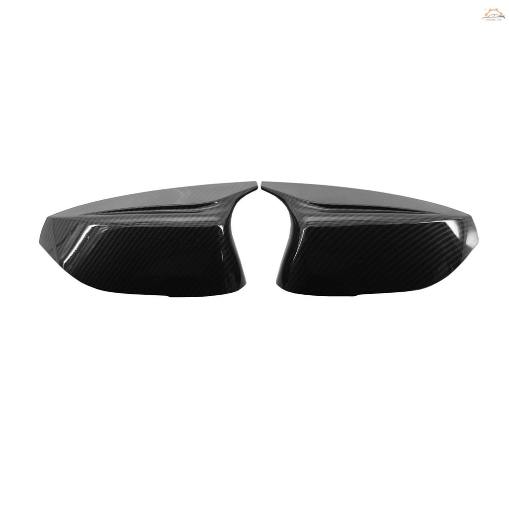 YIHO 碳紋改裝牛角倒車鏡外殼適用於英菲尼迪Q50 Q60 QX30 Q70