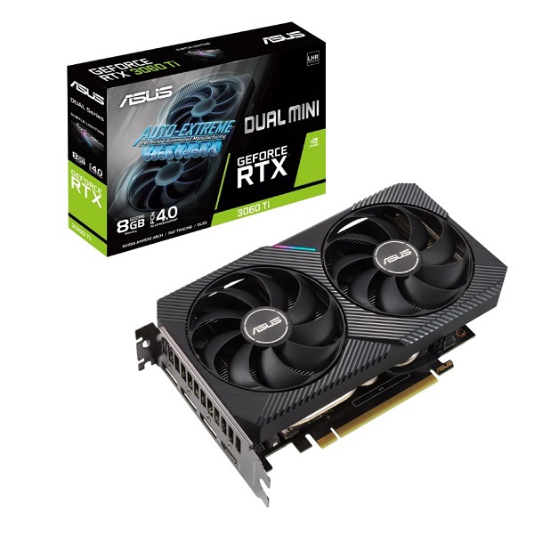 華碩 ASUS Dual GeForce RTX 3060 Ti V2 MINI 8GB GDDR6 LHR 顯示卡