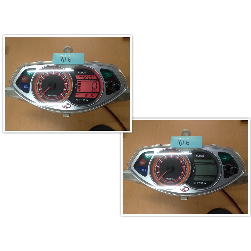 (中一儀表) VP125 化油 二手儀表板 偏光摸更換 與按鍵更換 保固三個月