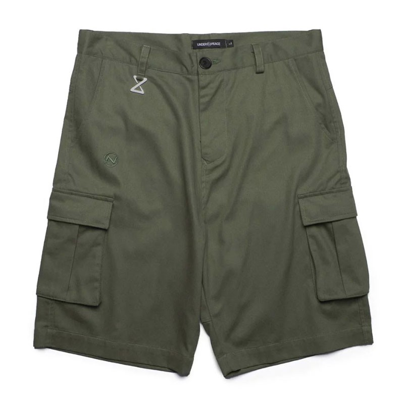 UNDER PEACE - 20SS BASIC / CARGO SHORT PANTS 極簡系列 口袋短褲 (軍綠)