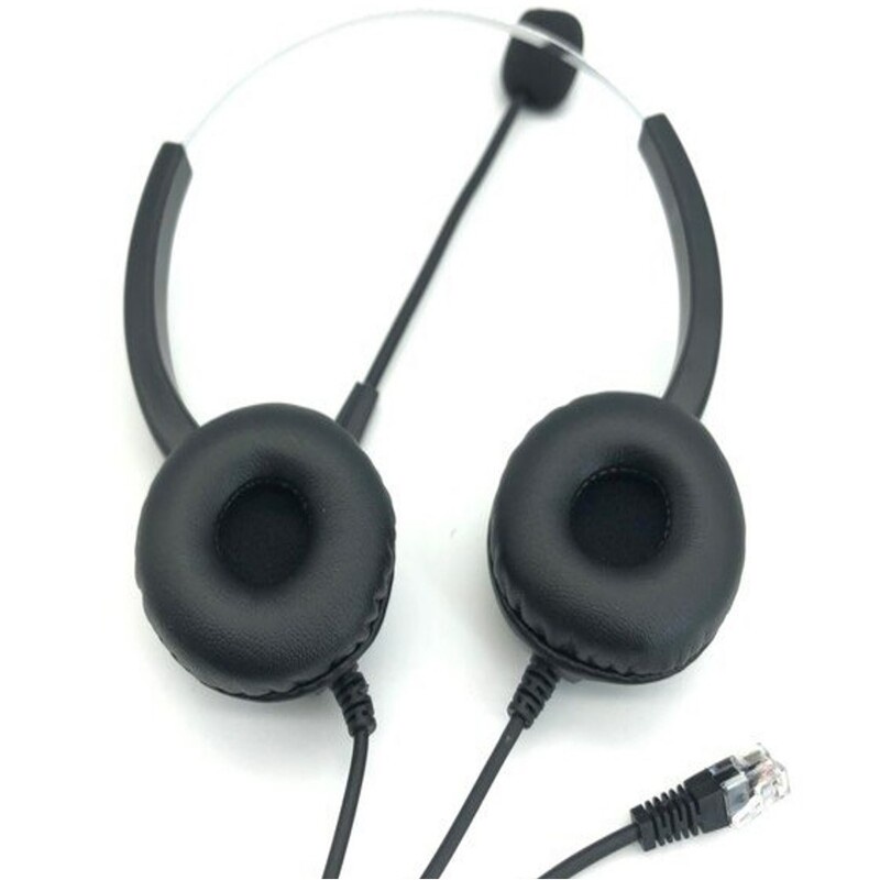 【仟晉資訊】耳罩釋壓耳麥 雙耳耳機麥克風 Yealink T32 IP電話機專用 類小羊皮耳罩親膚材質耳套