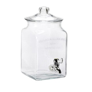 【大正餐具批發】美國製 水龍頭玻璃罐 5700cc 飲料桶 開水桶 茶桶 玻璃桶 果汁桶