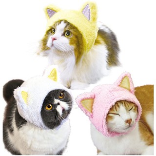 ∮Quant雜貨舖∮┌日本盒玩┐necos 可愛貓咪頭巾 貓咪頭套 七彩毛絨絨貓耳造型 隨機出貨不挑款