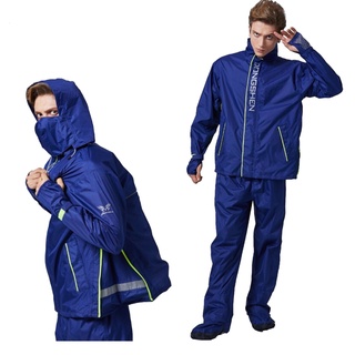 東伸 DongShen 7-2 多功能2代 外套雨衣 深藍 兩件式雨衣 防水鞋套 手套 側邊加寬 加大 背包雨衣 雙袖口