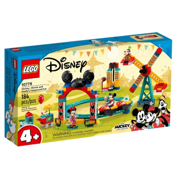 正版公司貨 LEGO 樂高 Disney系列 LEGO 10778 米奇米妮和高飛狗的遊樂場樂趣