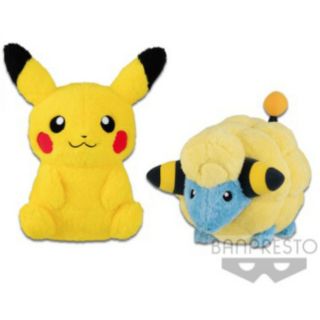 精靈寶可夢pokemon 皮卡丘 咩利羊 全兩種 正版日貨 絨毛玩偶娃娃