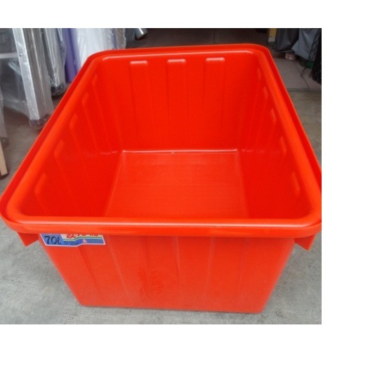 普力桶 70L通吉桶 儲水桶 資源回收桶 橘色方桶 70公升~ecgo五金百貨