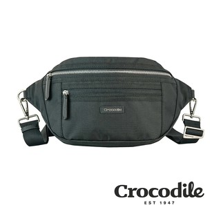Crocodile 鱷魚皮件 男側背包 真皮包包 布配皮 Snapper 3.0系列 0104-09901-黑藍兩色