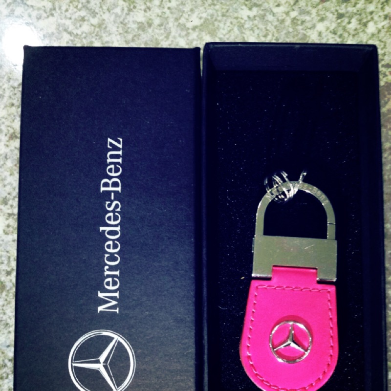Mercedes Benz 賓士原廠 真皮鑰匙圈