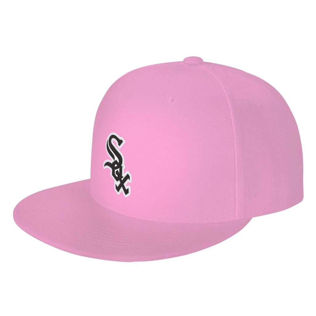 Chicago White Sox Logo MLB 平帽遮陽帽 印花鴨舌帽太陽帽 帽子 板帽 嘻哈街舞帽 平沿帽 潮帽