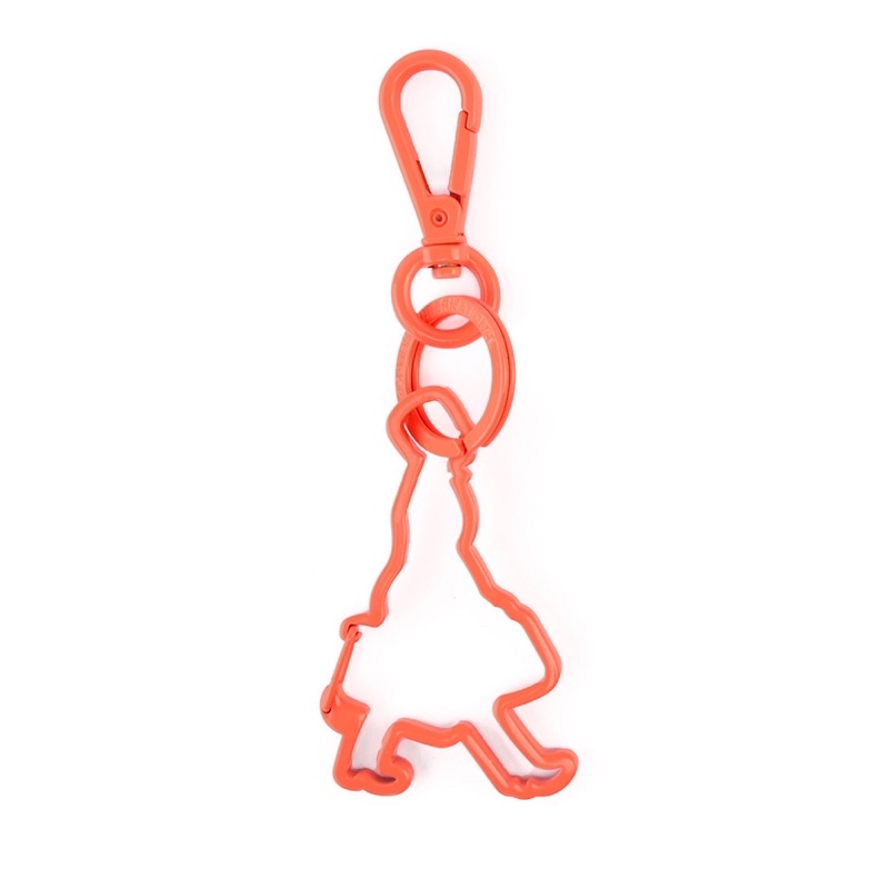 PORTER - 螢光色金屬人形鑰匙圈 - 橘