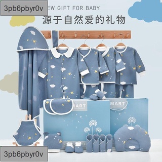臺灣出貨#套裝禮盒 寶寶連身衣 蝴蝶衣嬰兒衣服0到3個月純棉春秋剛出生寶寶禮盒新生兒滿月用品夏季套裝