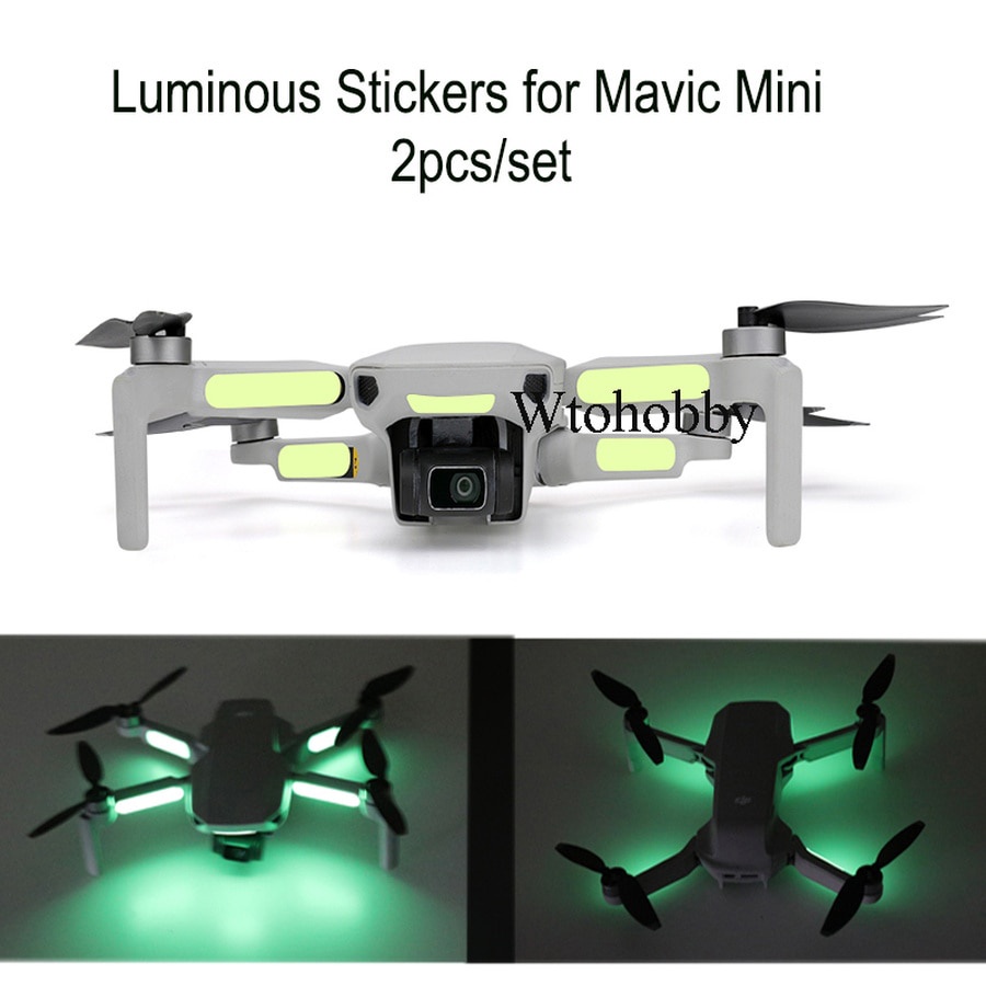 Mavic Mini Dji Mini 2 夜光貼紙2 夜間飛行熒光貼花dji Mini 配件裝飾貼紙貼片 蝦皮購物