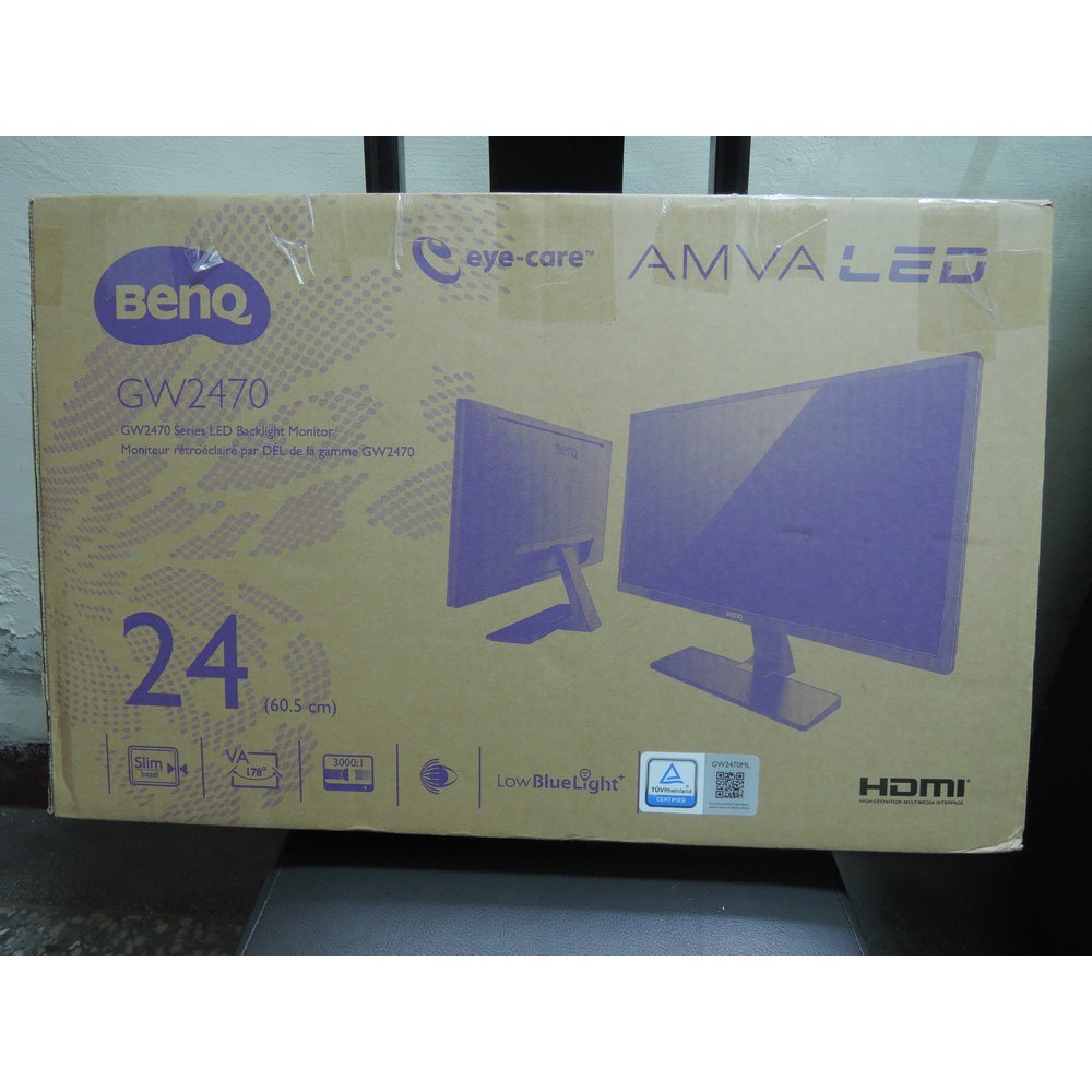 [保固期內]BENQ GW2470 24吋 VA 智慧藍光 不閃屏 螢幕 喇叭