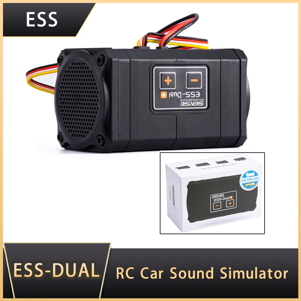 AXIAL Rc Car Parts Sense ESS-DUAL 2 揚聲器發動機聲音模擬器適用於軸向 SCX10 W