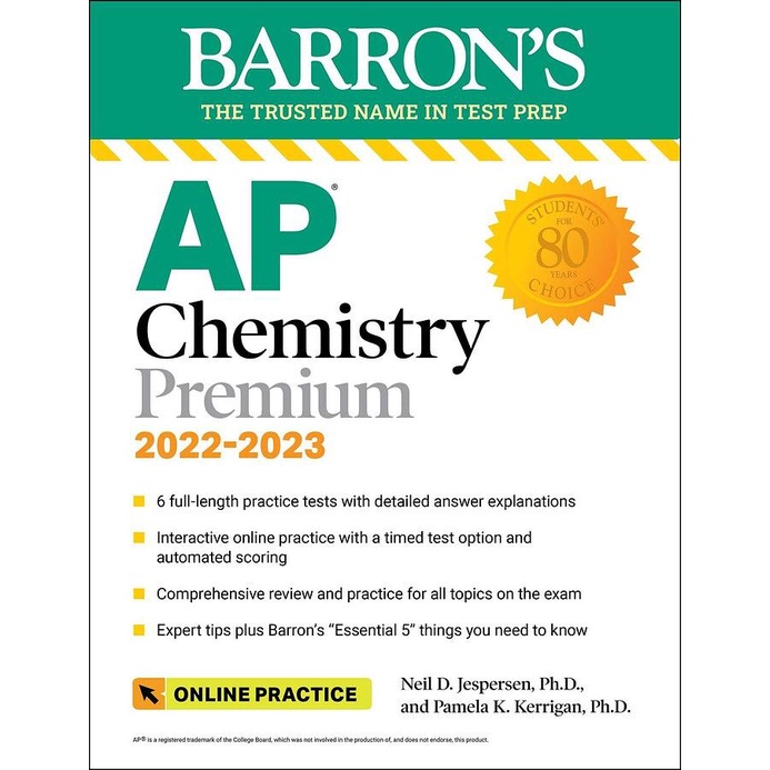 AP Chemistry Premium, 2022-2023: 6 Practice Tests, Comprehensive Content Review & Practice with/Neil D. eslite誠品