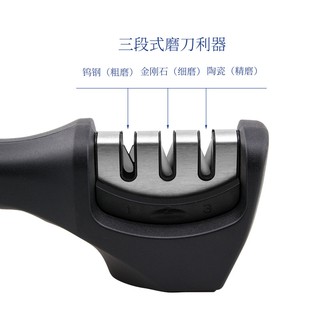 豆腐媽 現貨 三段式磨刀器 磨刀神器 銳利不卡刀 廚房小物 人妻必備 切肉磨刀石 刀具修磨器