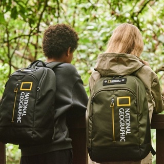 【吉米.tw】 代購 National Geographic 國家地理 兒童 機能性後背包 大童 黑色 / 卡其綠