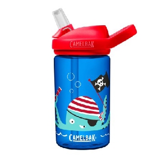 4月活動促銷~《贈防塵蓋~》美國 CAMELBAK 400ml eddy+兒童吸管運動水瓶 海盜章魚