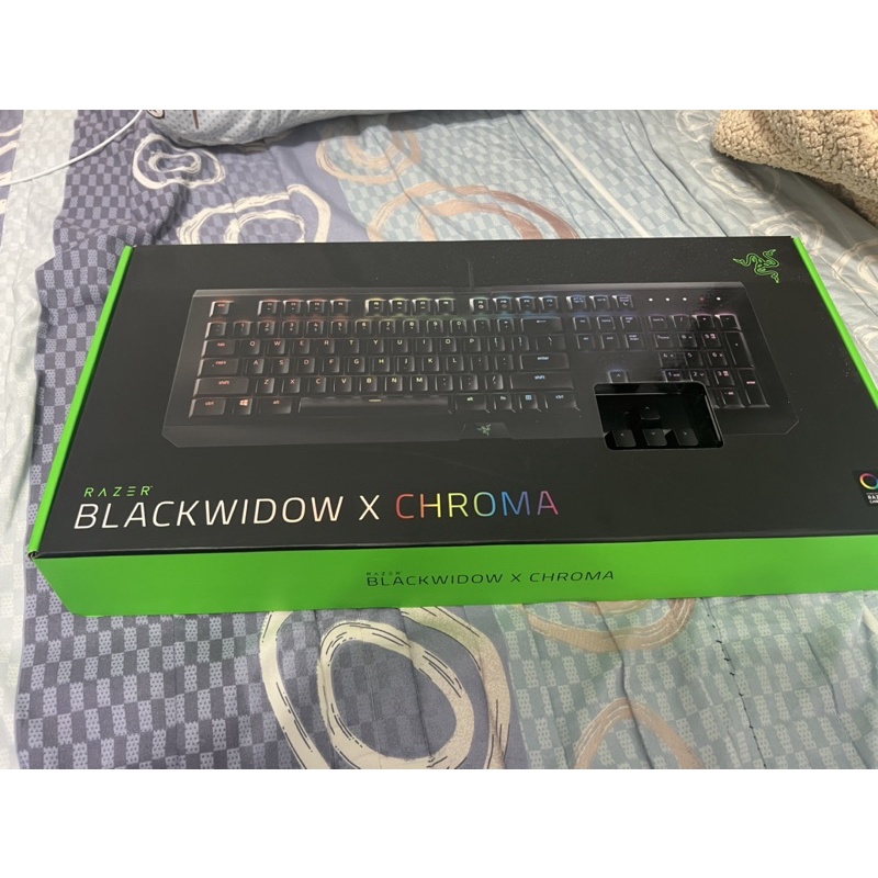 Razer 雷蛇 BlackWidow X Chroma 黑寡婦蜘蛛 X 幻彩版鍵盤 綠軸 中文版