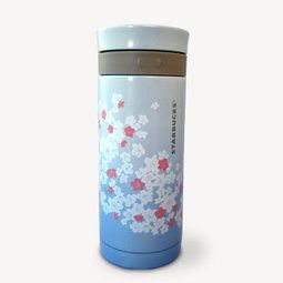 限量商品  2012日本星巴克 Starbucks 日本櫻花不鏽鋼咖啡隨身杯(粉紅+粉藍)