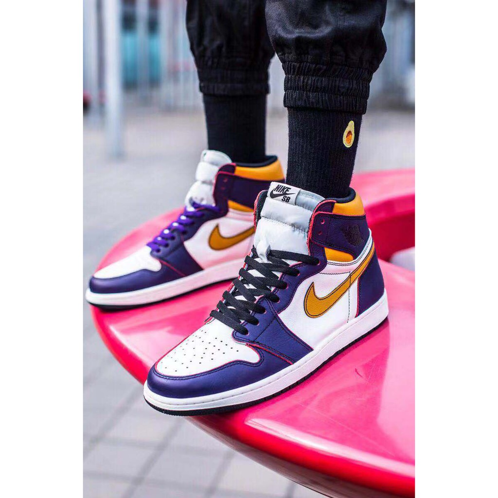 jordan 1 sb defiant lakers