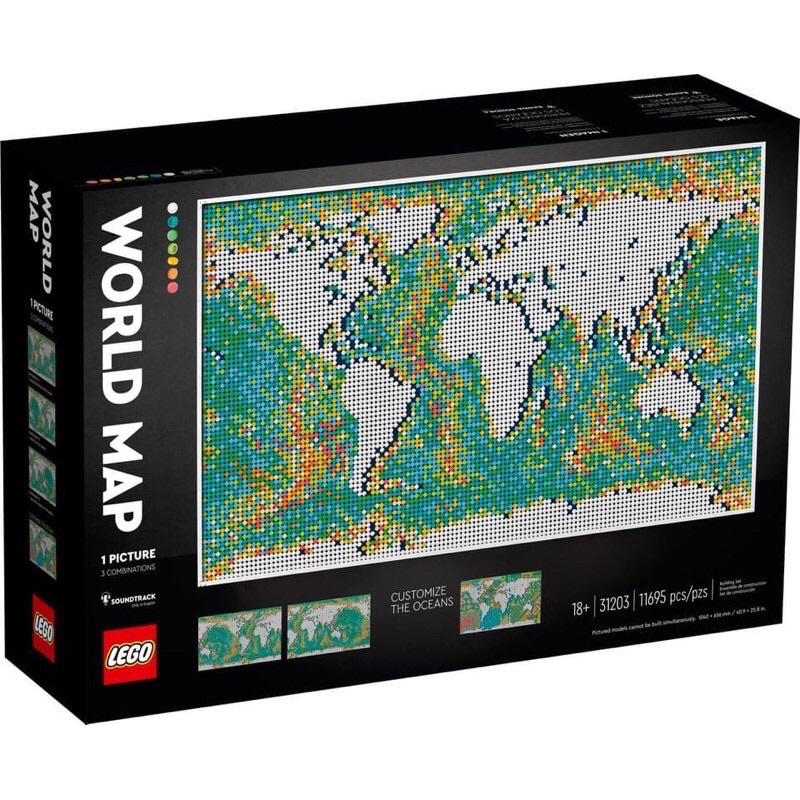 Lego 樂高31203 ART系列 世界地圖 World Map 全新未拆