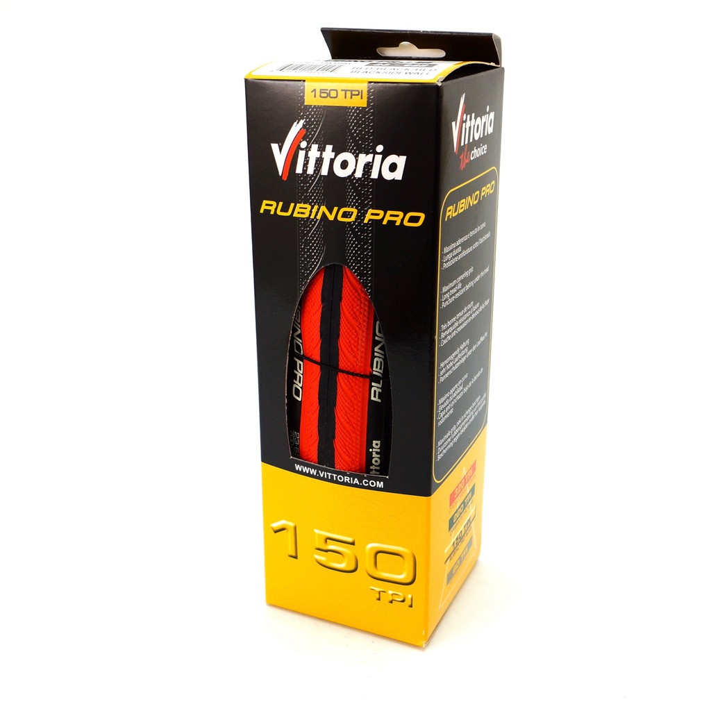 Vittoria Rubino Pro III 700x23C 可折紅黑公路自行車輪胎