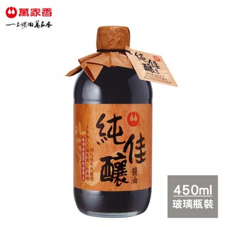 【蝦皮特選】萬家香 純佳釀醬油450ml