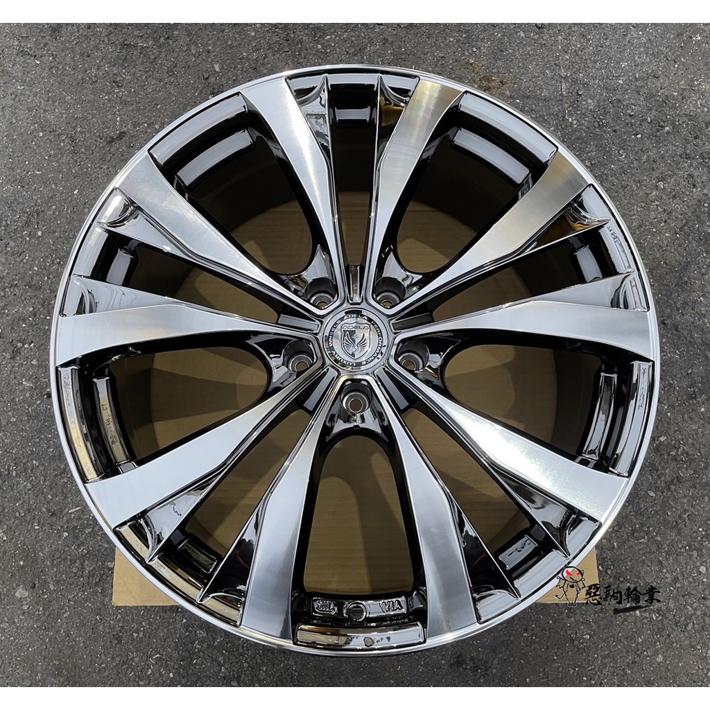 全新鋁圈 代號113 EQ EF 日本品牌 ADELA 20吋 5孔114.3 燻黑電鍍+鑽石車刀亮面 高質感VIP風格