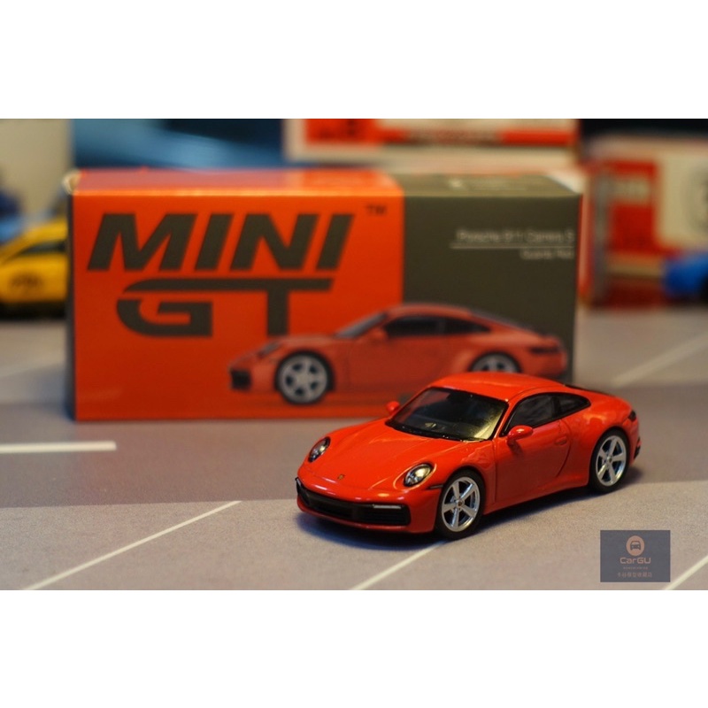 (竹北卡谷)現貨秒出 Mini GT 1/64 Porsche 911 (992) Carrera S Red #283