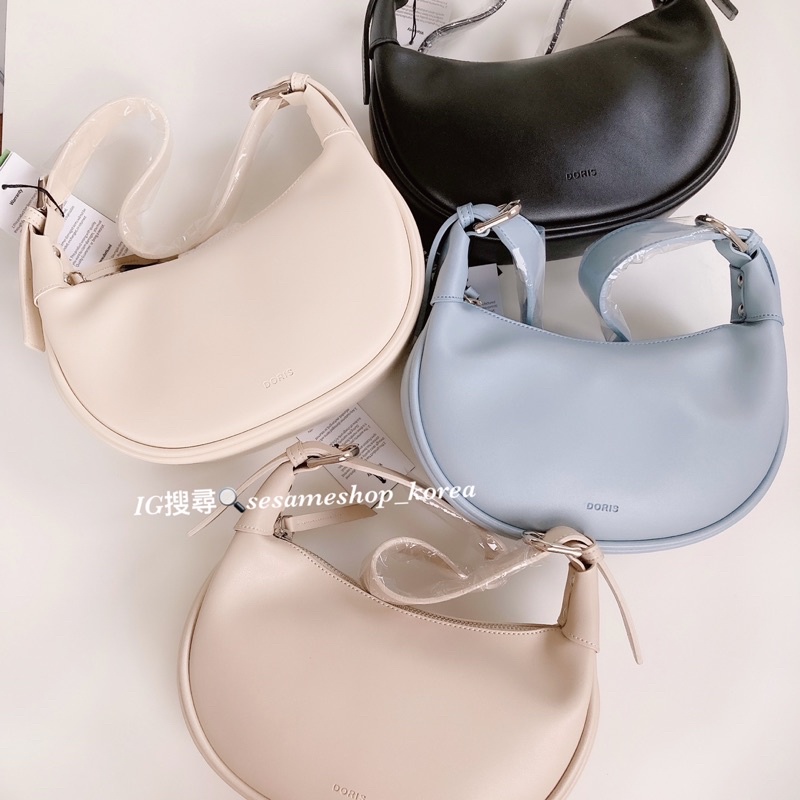 最後現貨 Doris 半月腋下包今年最流行韓妞最愛小姊姊都在背韓國代購 蝦皮購物