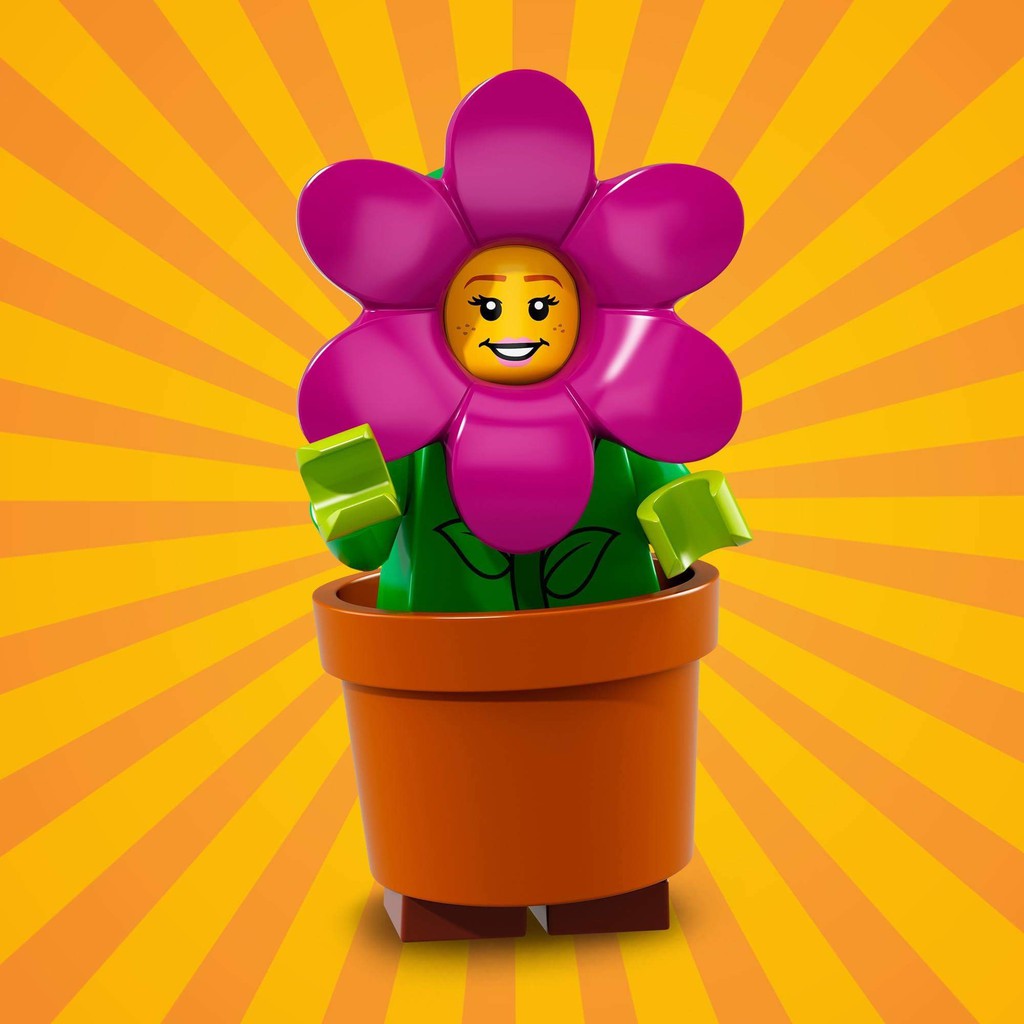 ||一直玩|| LEGO 18代人偶 71021 #14 花盆女孩 Flower Pot Girl