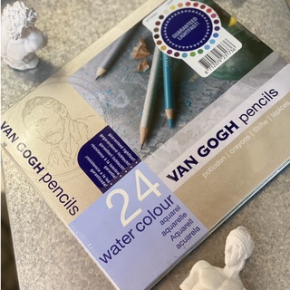 『ZSARTSHOP』荷蘭 VAN GOGH 梵谷 水性色鉛筆 24色 鐵盒 單盒