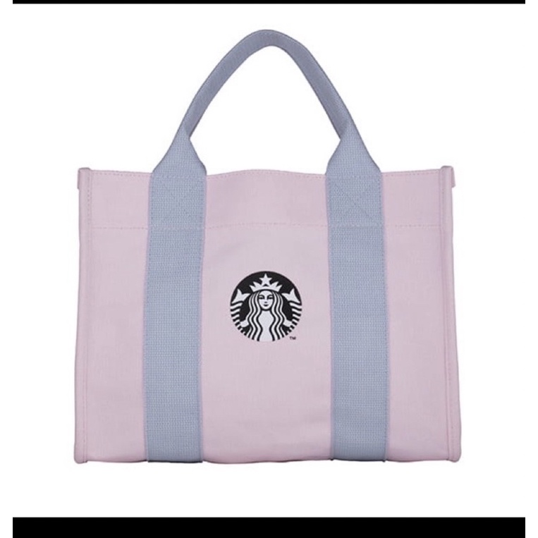 （轉賣）全新 Starbucks 星巴克 粉色 女神帆布袋