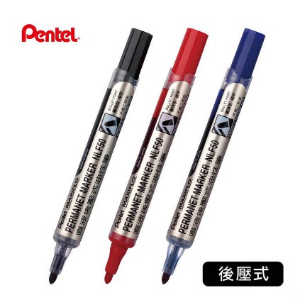 【蝦皮茉兒】宅配免運 🚚 Pentel 圓頭後壓式油性筆-12支/盒 紅 / 藍 / 黑 COSTCO 好市多