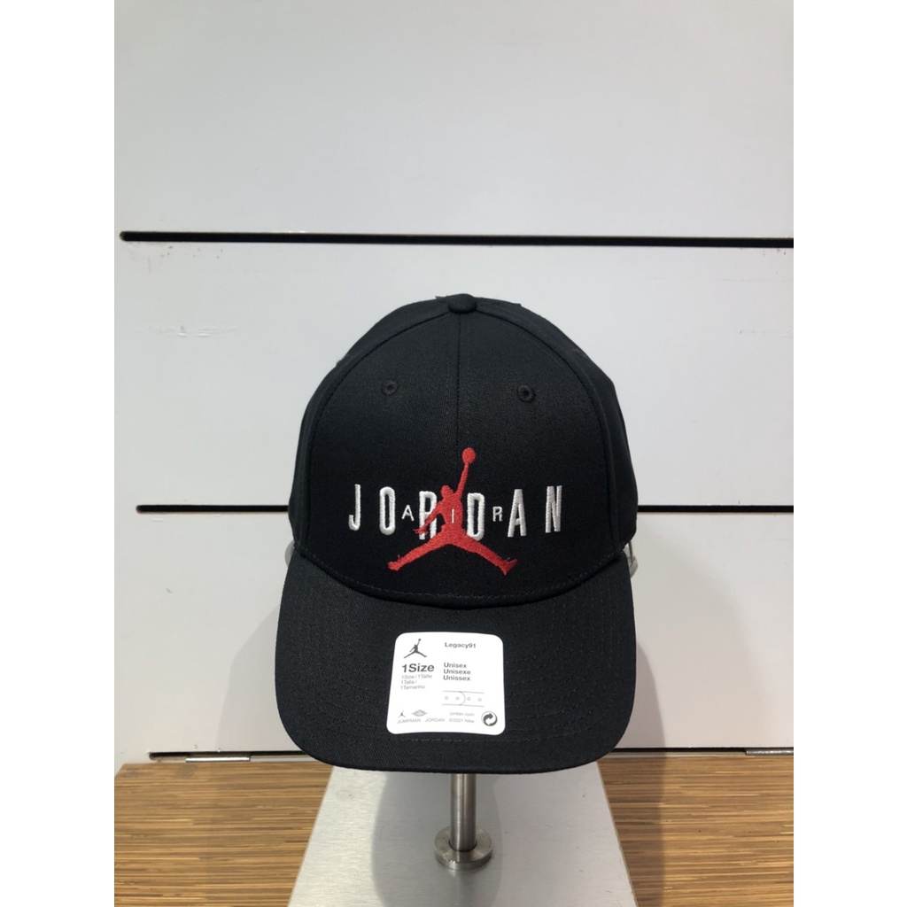 【清大億鴻】NIKE AIR JORDAN LOGO 老帽 棒球帽 刺繡 休閒 黑色 CK1248-010