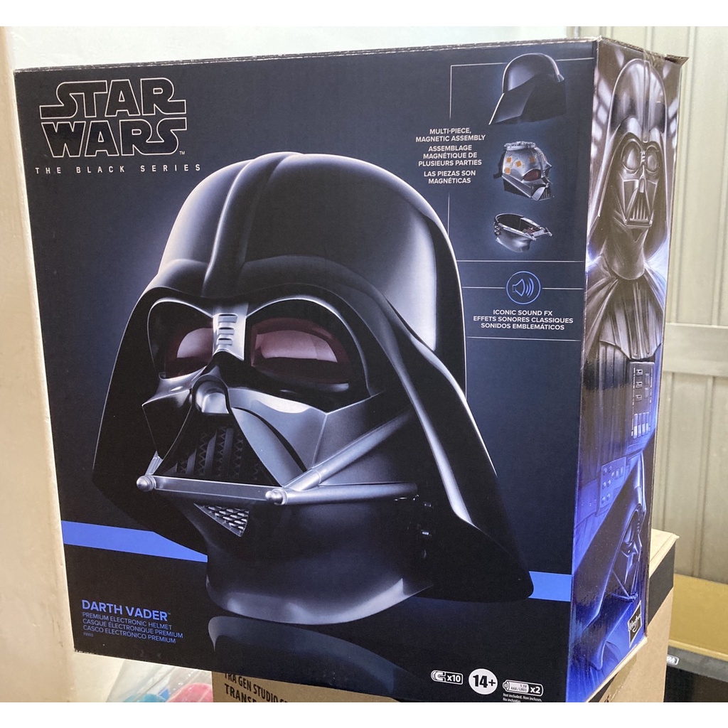 全新現貨 孩之寶 StarWars 星際大戰 黑標 收藏頭盔 達斯維達 黑武士 安納金 1:1 cosplay道具