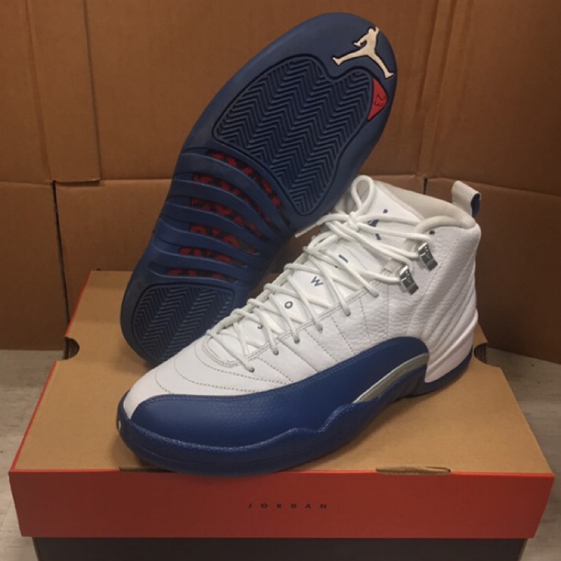 (二手) US9 Air Jordan 12 retro 白藍 籃球鞋