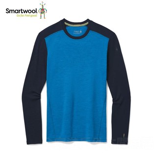 【SmartWool 美國】男性 NTS 250長袖上衣 藍/海軍藍 美麗諾羊毛衣 M/L/XL SW016350E64